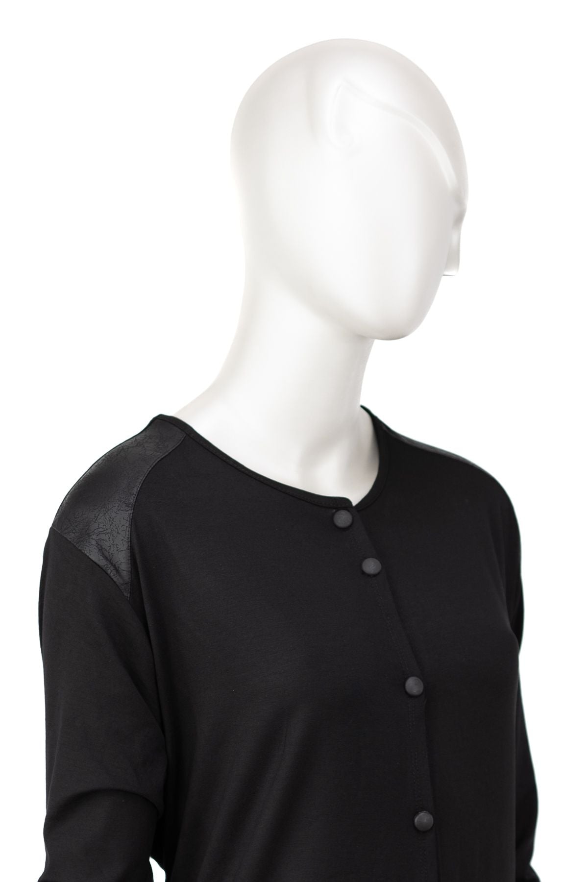 Kadın Turlu Viskon Penye Kumaş  Anne Uzun Hırka Şık Bisiklet Yaka Düğmeli Cepli Tam Kalıp