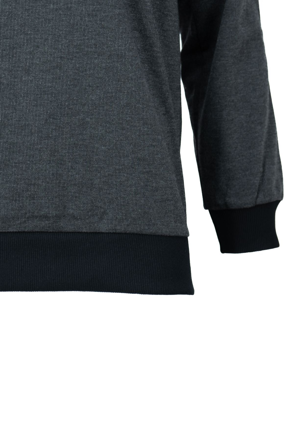 Erkek Kışlık Kazak Pamuklu Dokuma Düğmeli Polo Yaka Cepli Uzun Kollu Tarih Desenli Rahat