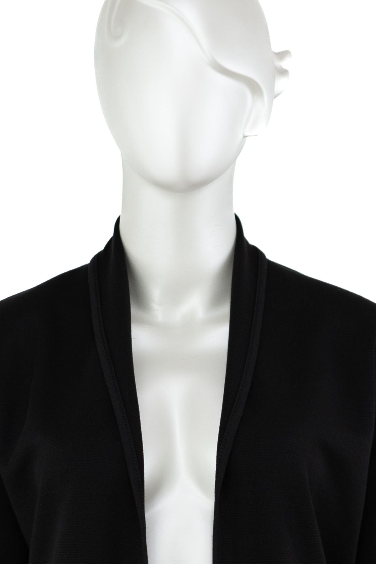 Kadın Uzun Kol Cepli Önü Açık Rahat Kesim Tam Kalıp Likralı Triko Pamuklu Dokuma Uzun Hırka