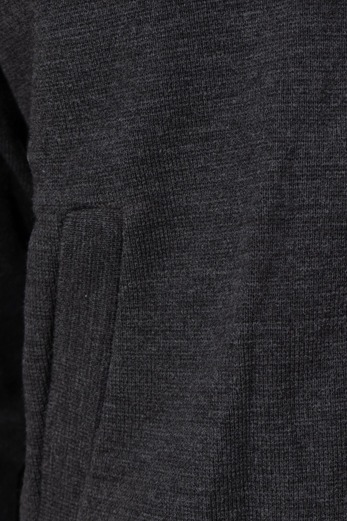 Erkek Kışlık Kalın Çelik Örme Triko Hırka KendindenMotifli Astarlı Fermuarlı Cepli HakimYaka