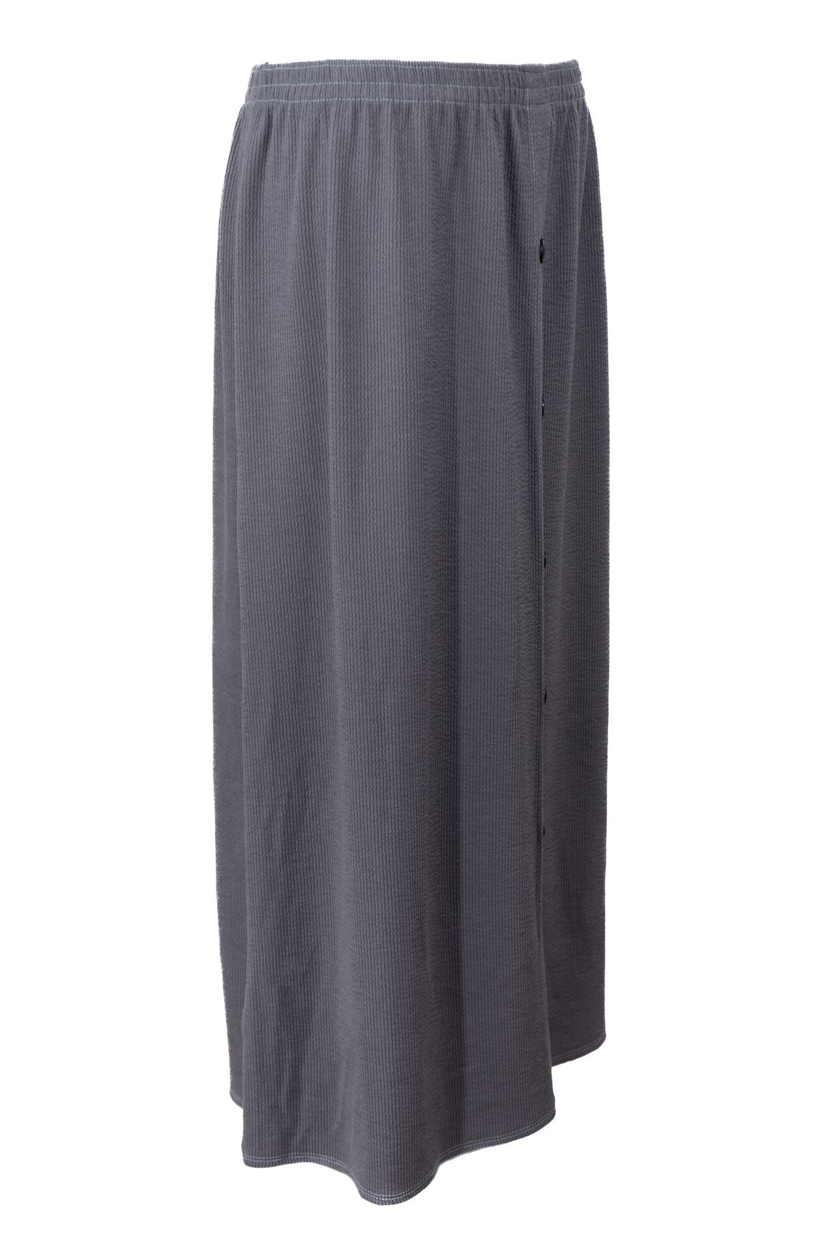 Kadın Kışlık Kalın Anne Etek Pamuklu Burgu Kumaş Düğme Modelli Lastikli Rahat Kesim