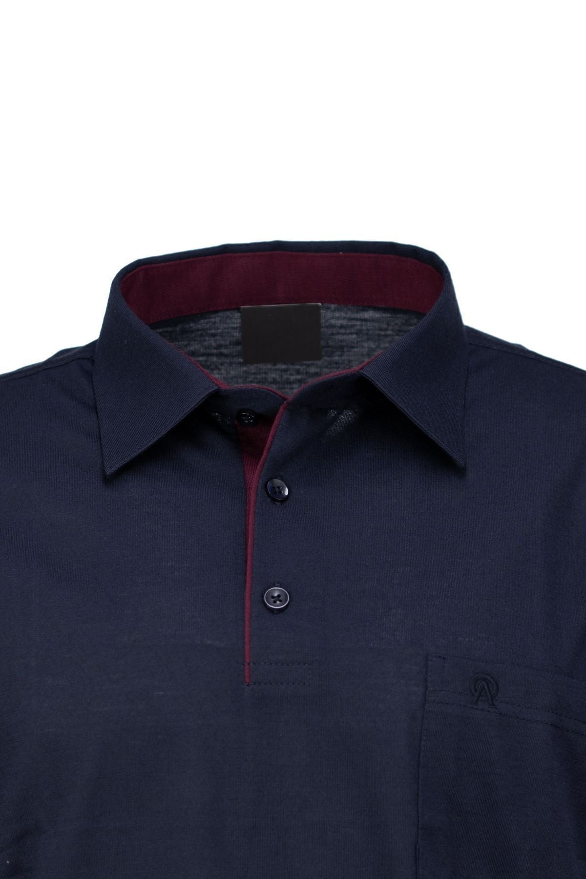 Erkek Gömlek Yaka Cepli Kısa Kollu Normal Kesim Tam Kalıp Premium Pamuklu Kumaş T-shirt