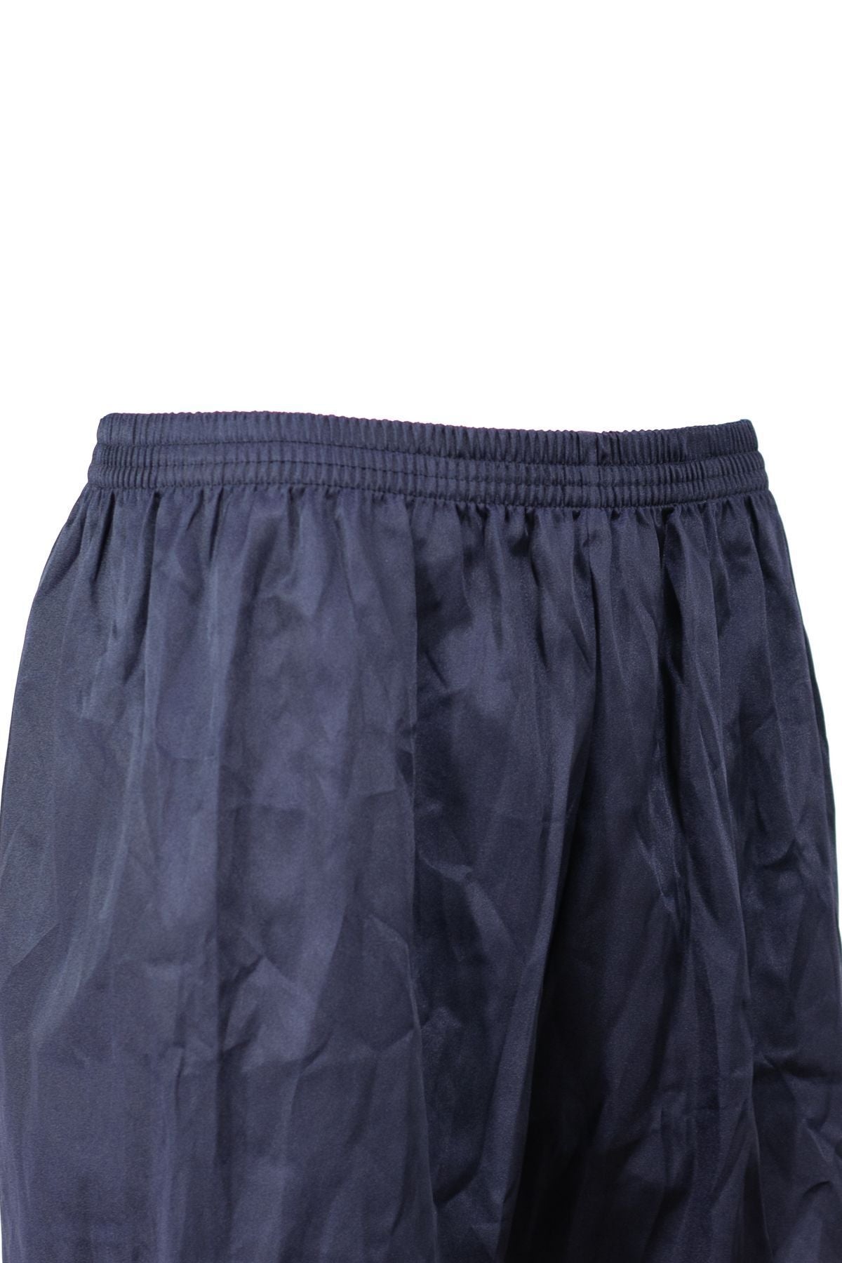 Erkek Saten Kumaş Şort Düz Renk Beli Lastikli Cepsiz Hafif Kumaş