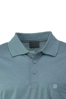 Erkek Polo Yaka Arma Cepli Kısa Kollu Düz Renk Normal Kesim Premium Pamuklu Kumaş T-Shirt