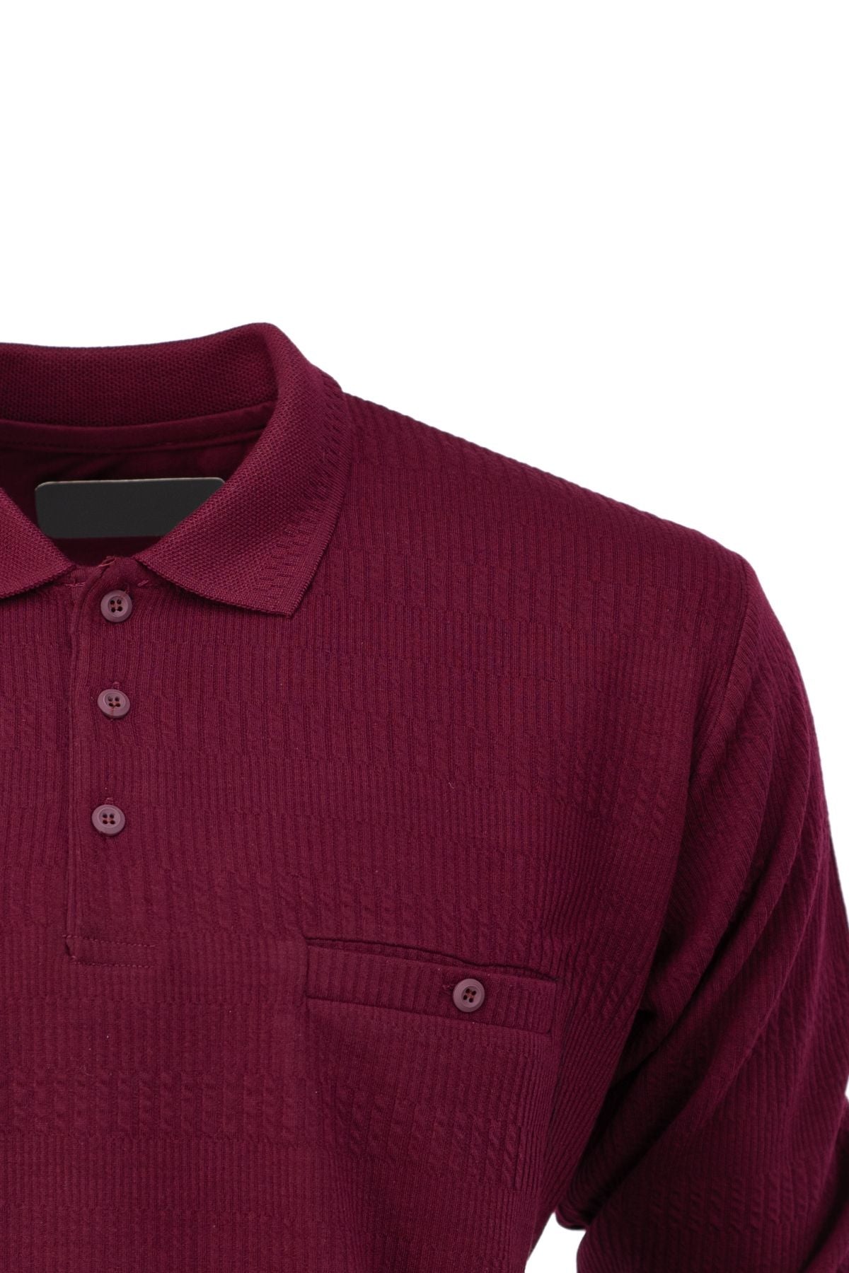 Erkek Mevsimlik Düğmeli Fileto Cep Tam Kalıp Jakarlı Model Likralı Pamuklu Kumaş Sweatshirt