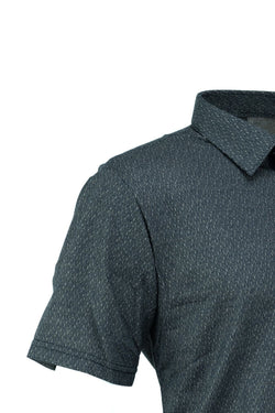 Erkek Gömlek Yaka Desenli Cepli Kısa Kollu Normal Kesim Premium Pamuklu Kumaş T-shirt