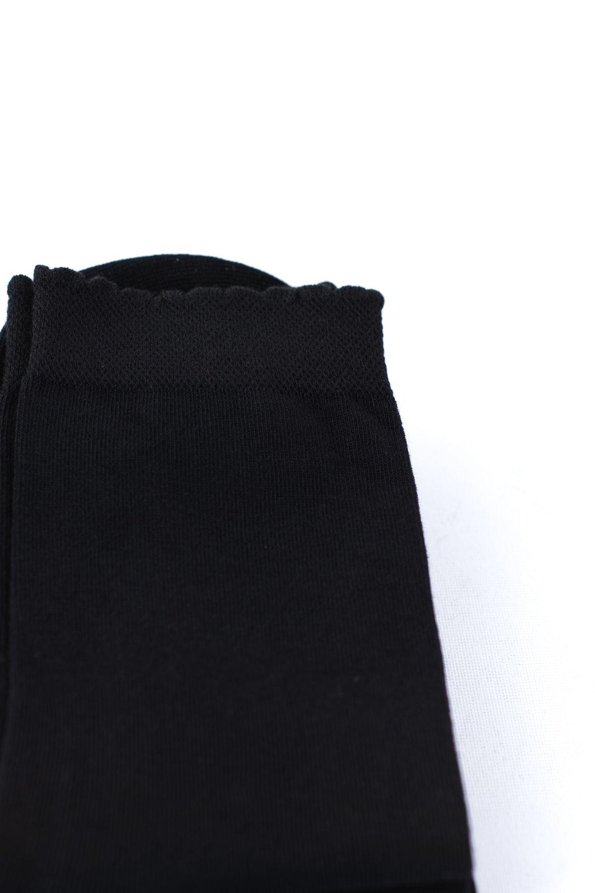 Kadın Mevsimlik Pamuk Örme 6 lı Soket Çorap Düz Renk Rahat Topuk ve Burun Takviyeli