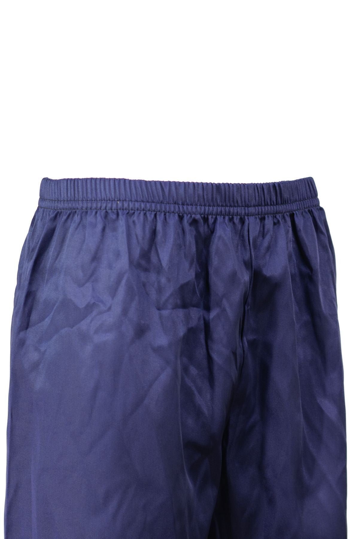 Erkek Saten Kumaş Şort Düz Renk Beli Lastikli Cepsiz Hafif Kumaş