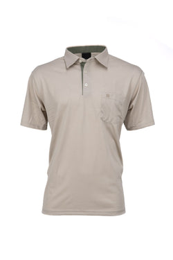 Erkek Gömlek Yaka Cepli Kısa Kollu Normal Kesim Tam Kalıp Premium Pamuklu Kumaş T-shirt