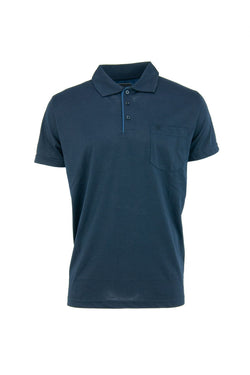 Erkek Polo Yaka Arma Cepli Kısa Kollu Düz Renk Normal Kesim Premium Pamuklu Kumaş T-shirt