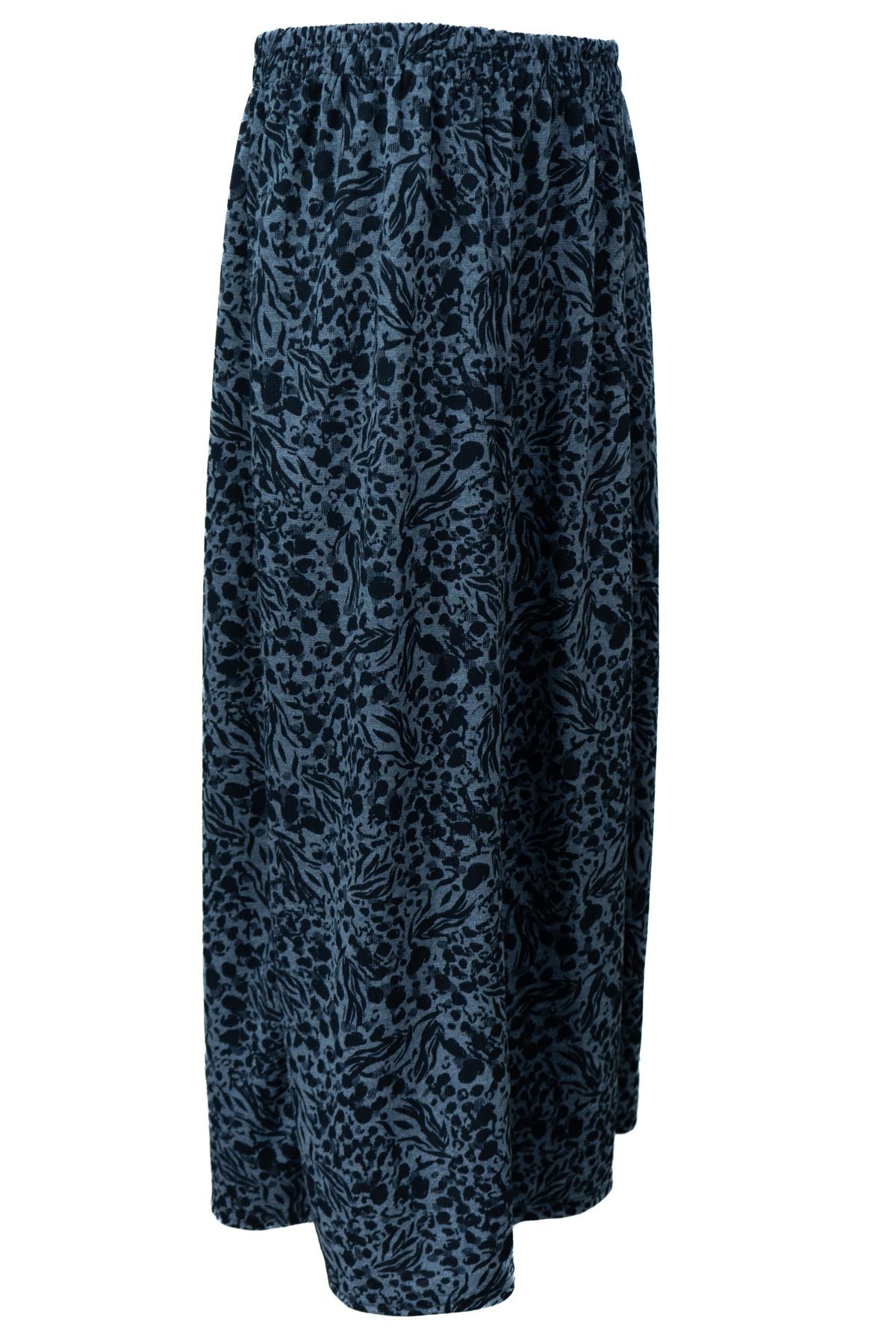 Kadın Kışlık Anne Etek Lizi Kumaş Parçalı Şık Sanat Desenli Beli Lastikli Rahat Kesim