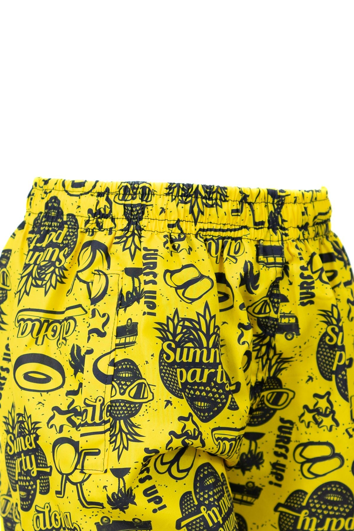 Erkek Çocuk Deniz Şortu 5-12 Yaş içi Fileli Lastikli ve Bağcıklı Su Tutmayan Hafif Kumaş