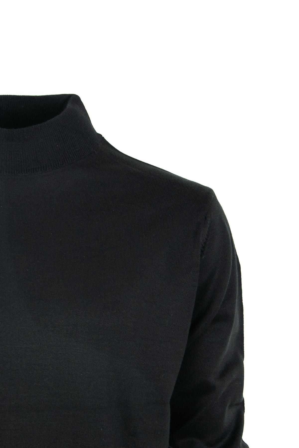 Erkek Mevsimlik Yünlü Örme Klasik Yarım Balıkçı Yaka Kazak Sık Örme Rahat Kesim Tam Kalıp