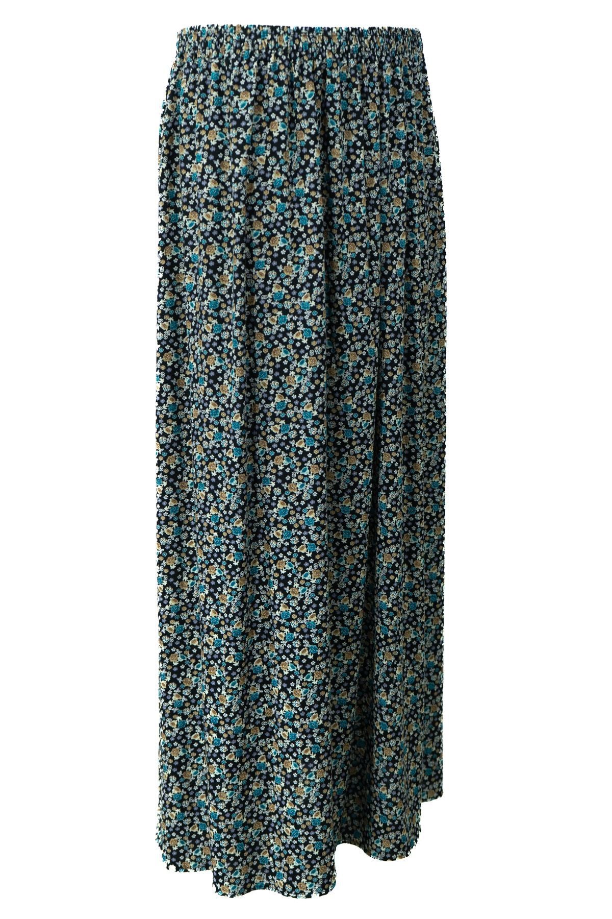 Kadın Anne Etek Dokuma Viskon Kumaş Minik Papatyam Çiçeği Desenli Rahat Kesim Tam Kalıp