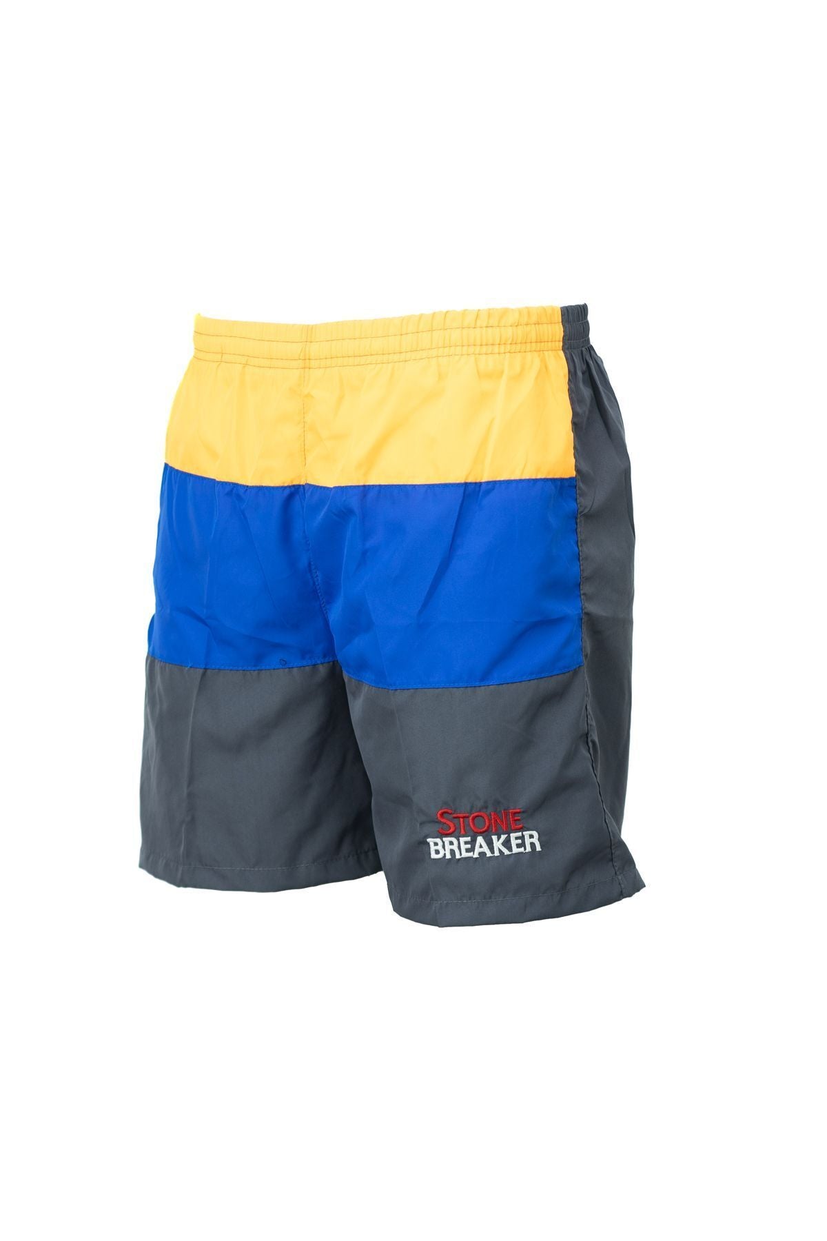 Erkek Deniz Şortu Beli Lastikli ve Bağcıklı Cepli içi File Astarlı Su Tutmayan Hafif Kumaş