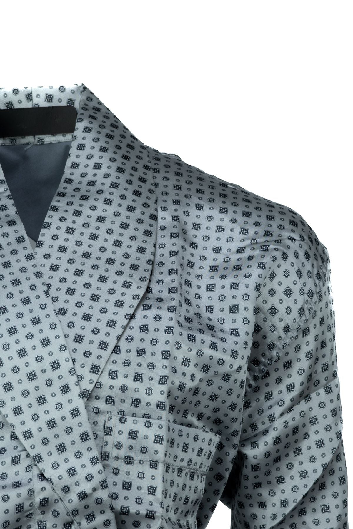 Erkek Şık Klasik Model Röpteşambır Premium Saten Kumaş Soft Ekose Model Cepli Rob