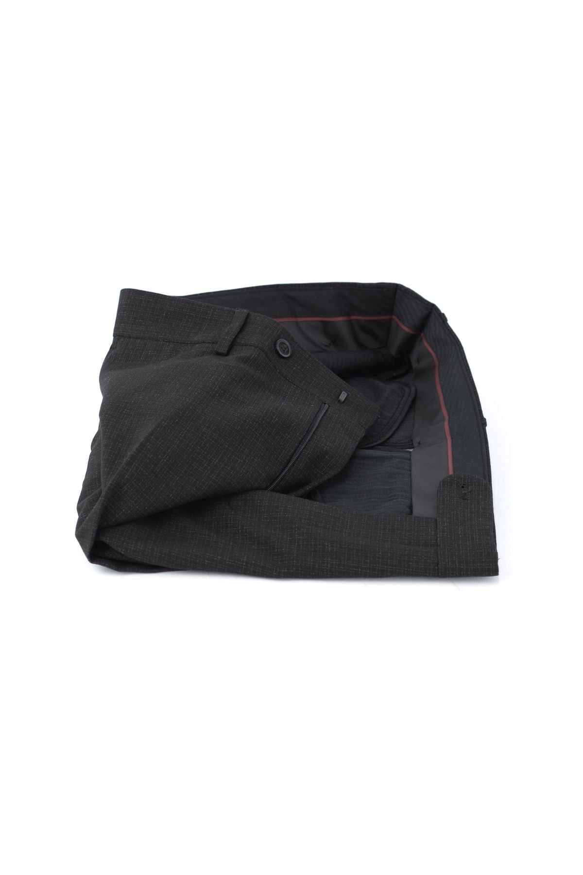 Erkek Mevsimlik Düz Paça Yandan Cepli Rahat Kesim Tam Kalıp Klasik Kumaş Pantolon