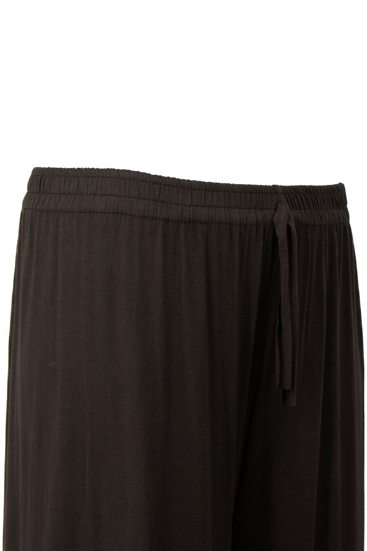 Kadın Beli Lastikli Battal Beden Rahat Kesim Likralı Turlu Viskon Penye Kumaş Pantolon