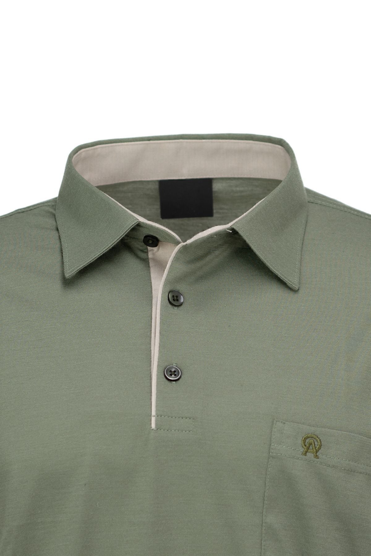 Erkek Gömlek Yaka Cepli Kısa Kollu Normal Kesim Tam Kalıp Premium Pamuklu Kumaş T-shirt