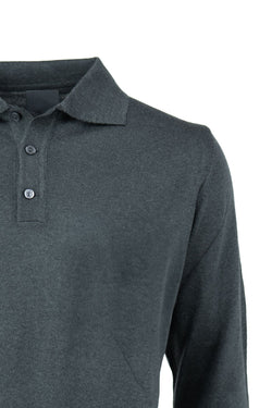 Erkek Yünlü Dokuma Kazak Cepsiz Polo Yaka Düz Renk Klasik Model Rahat Kesim Tam Kalıp