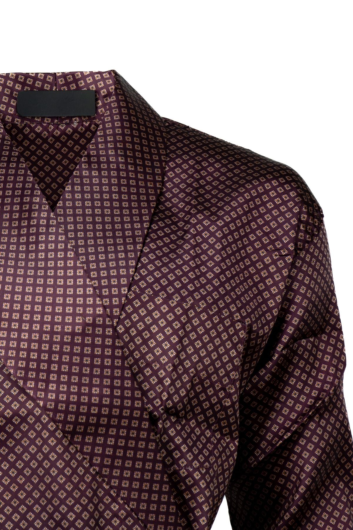 Erkek Şık Klasik Model Röpteşambır Premium Saten Kumaş Soft Ekose Model Cepli Rob