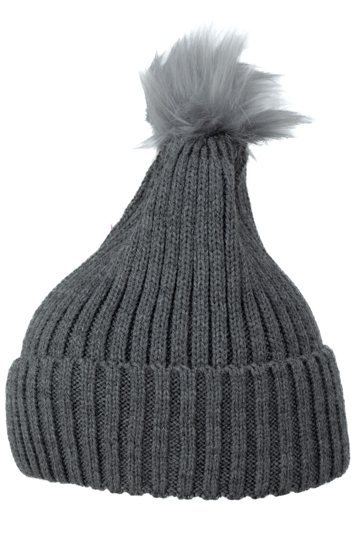 Kadın Kışlık Kalın Ponponlu Bere Pamuklu Katlamalı Sıcak Tutar Esnek Rüzgar Geçirmez Rahat