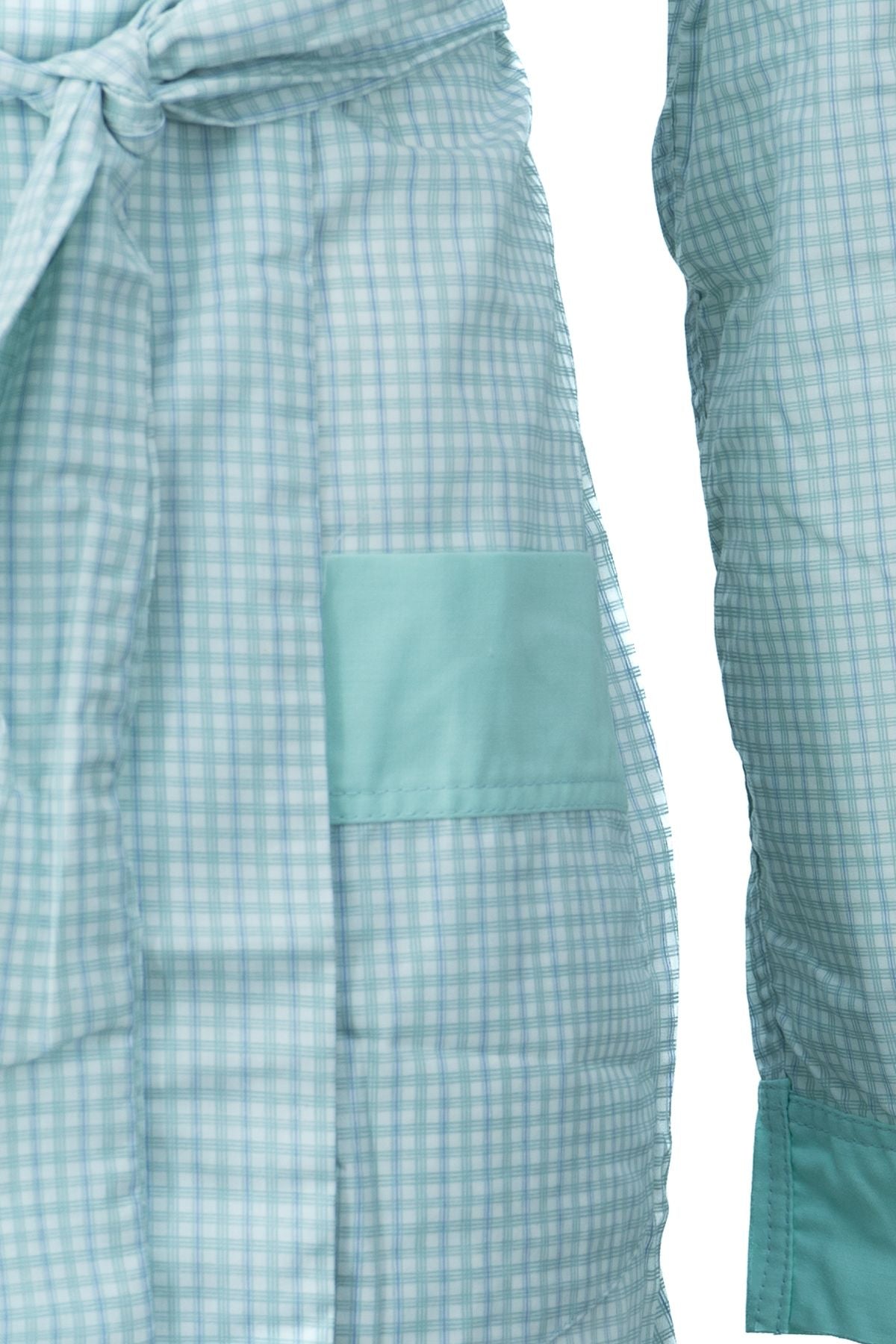 Erkek Modern Klasik Model Röpteşambır Premium %100 Pamuk Cepli Rob Beli Kuşaklı Cepli Rahat