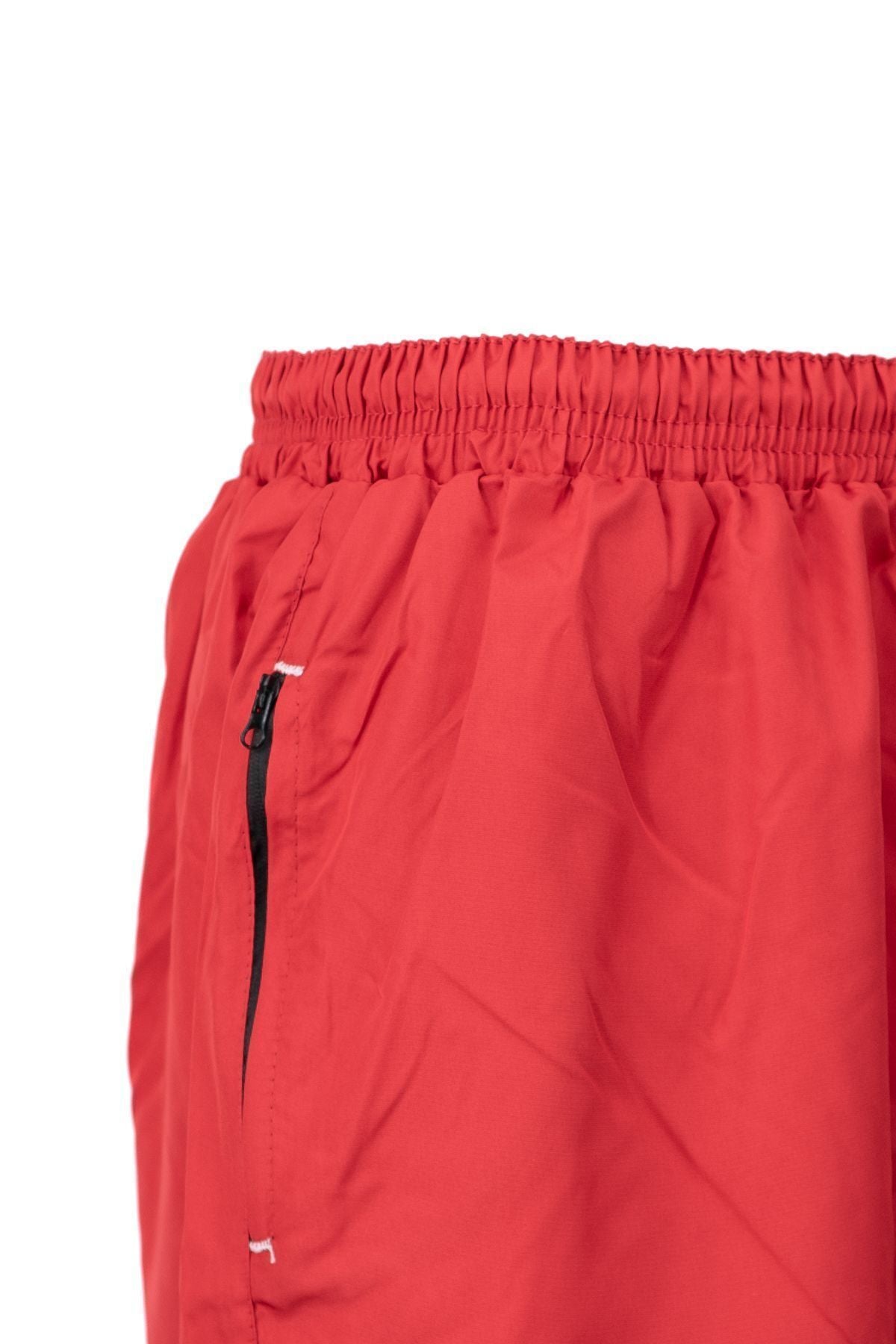 Erkek Deniz Şortu Lastikli Bağcıklı Cepli Şık Logolu File Astarlı Su Tutmayan HafifKumaş