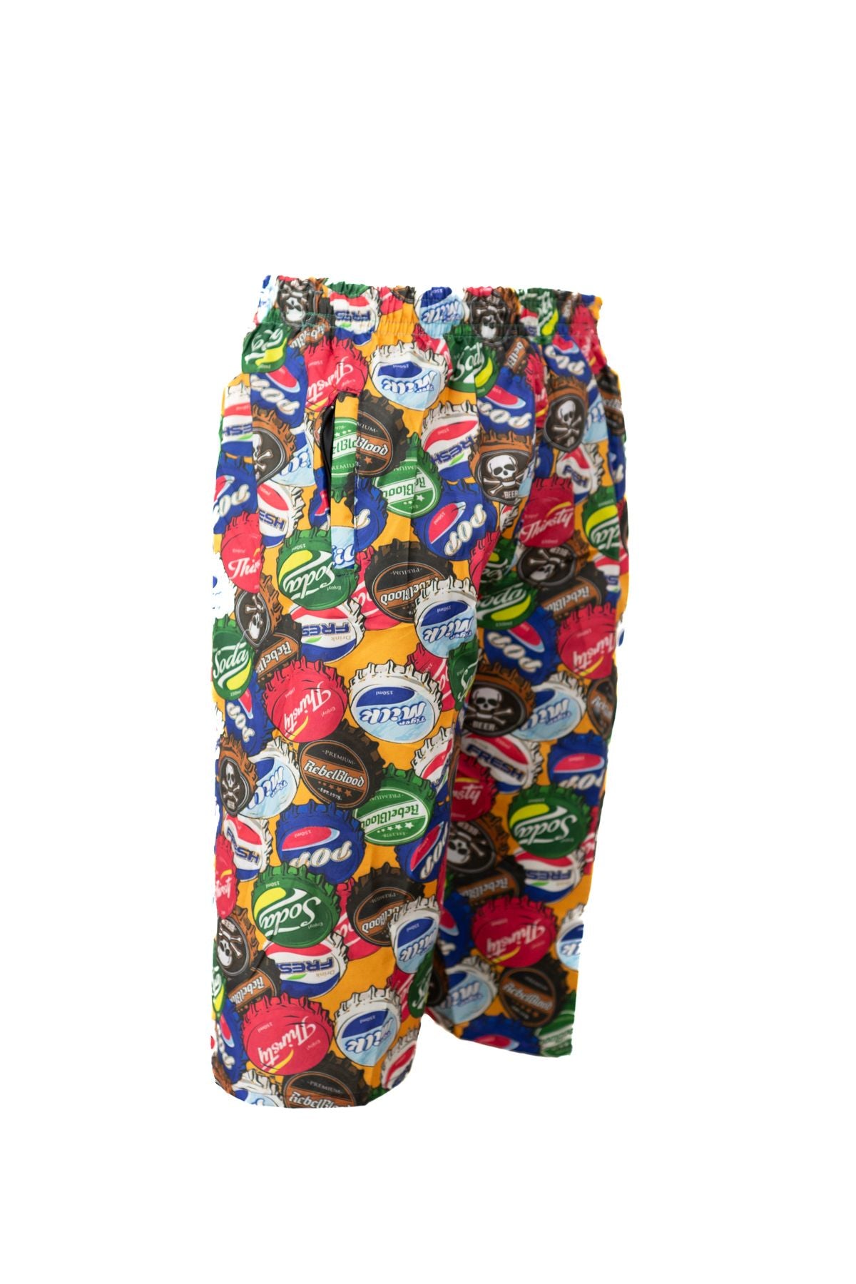 Erkek Deniz Havuz Şortu Kapri Astarlı Beli Lastikli Bağcıklı Cepli SuTutmayan Hafif Kumaş