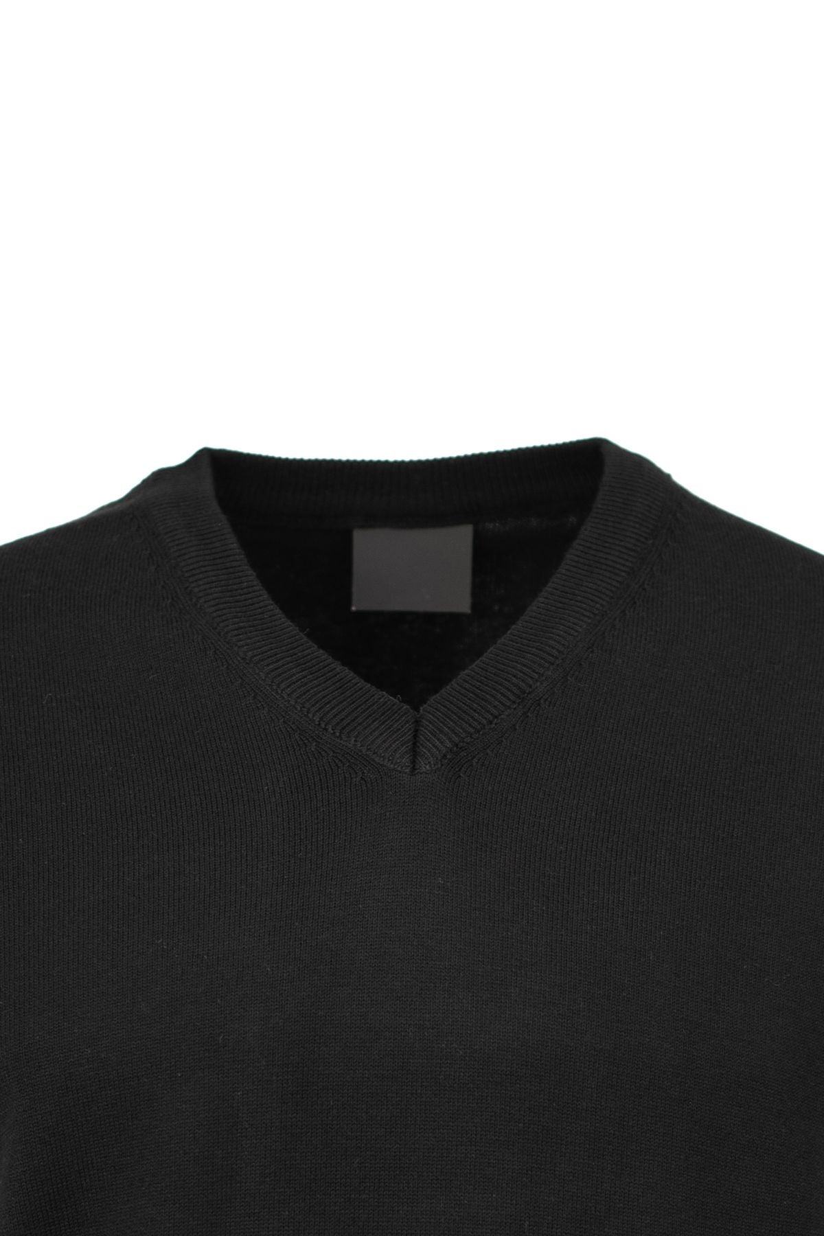 Erkek Kışlık Doğal Pamuklu Triko ince Örme V Yaka Şık Kazak Rahat Tam Kalıp Klasik Model