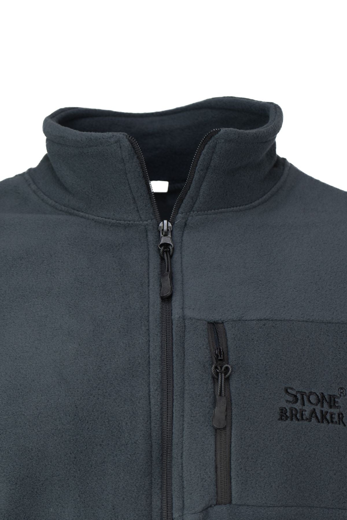 Erkek Kışlık Polar Sweatshirt Hırka Önü Cepleri Fermuarlı Hakim Yaka Rahat RahatAnti pilling