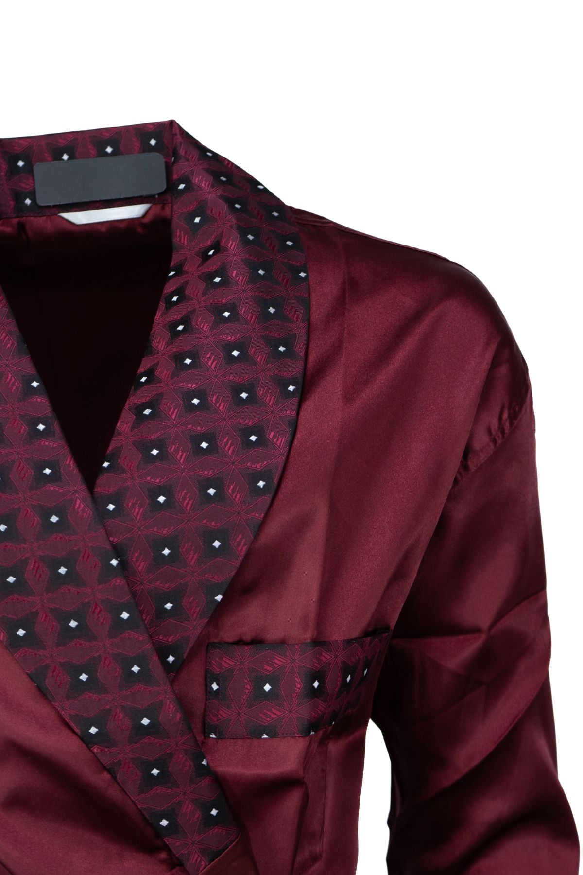 Erkek Şık Klasik Model Röpteşambır Premium Saten Kumaş Cosenza Model Cepli Rob Beli Kuşaklı