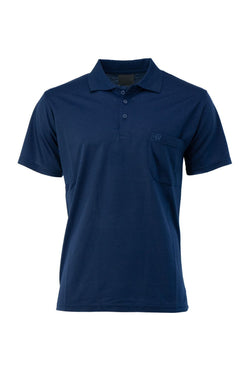 Erkek Polo Yaka Arma Cepli Kısa Kollu Düz Renk Normal Kesim Premium Pamuklu Kumaş T-Shirt