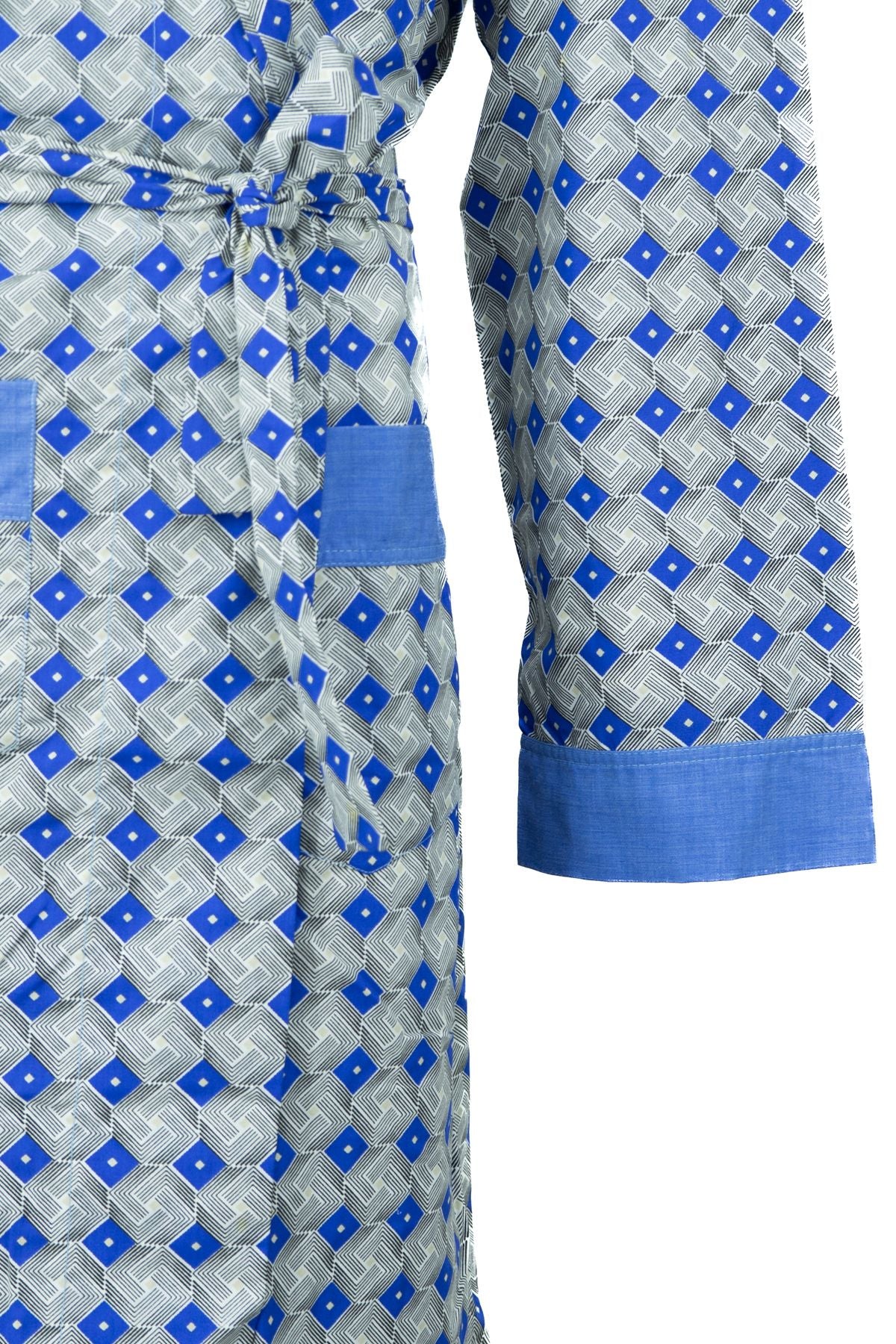 Erkek Modern Klasik Model Röpteşambır Premium %100 Pamuk Cepli Rob Beli Kuşaklı Cepli Rahat