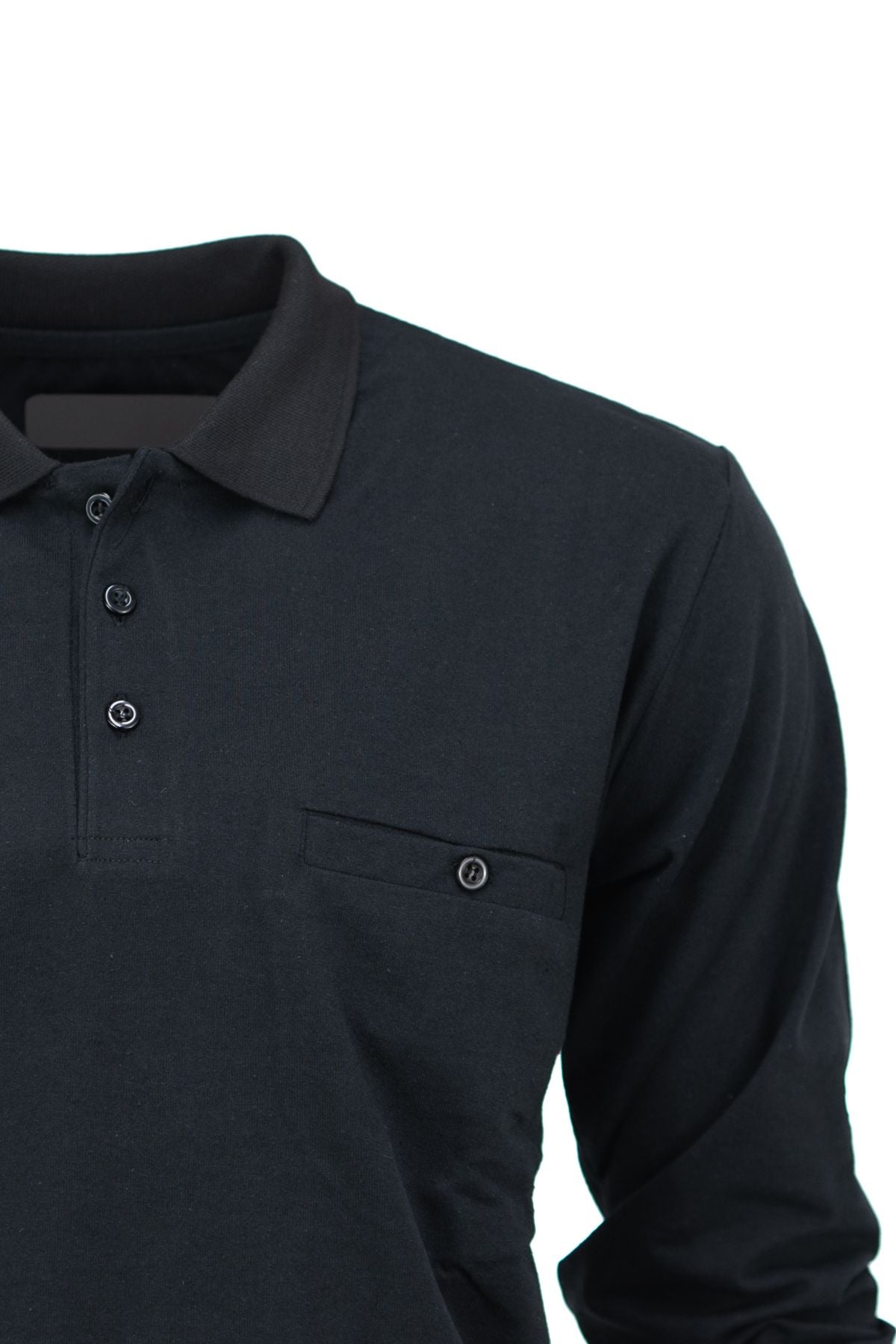 Erkek Mevsimlik Doğal Pamuklu Örme Süprem Polo Yaka Sweatshirt Fileto Cepli Klasik Model