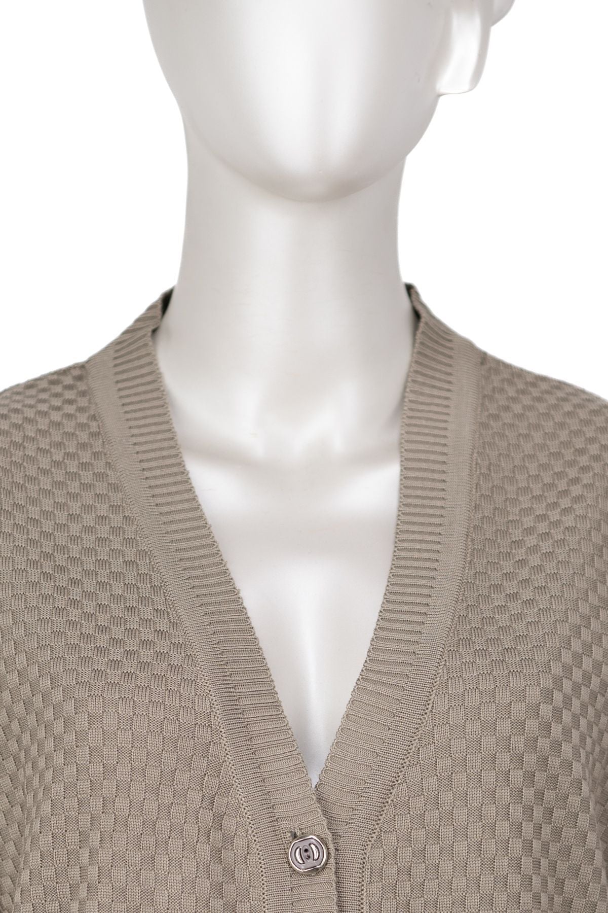 Kadın Mevsimlik Çelik Örme Anne Hırka Çift Cepli Düğmeli Klasik Rahat Kesim Tam Kalıp