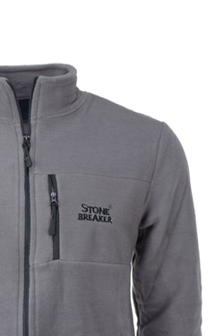 Erkek Kışlık Polar Sweatshirt Hırka Önü Ve Cepleri Fermuarlı Hakim Yaka TamKalıp Antipilling