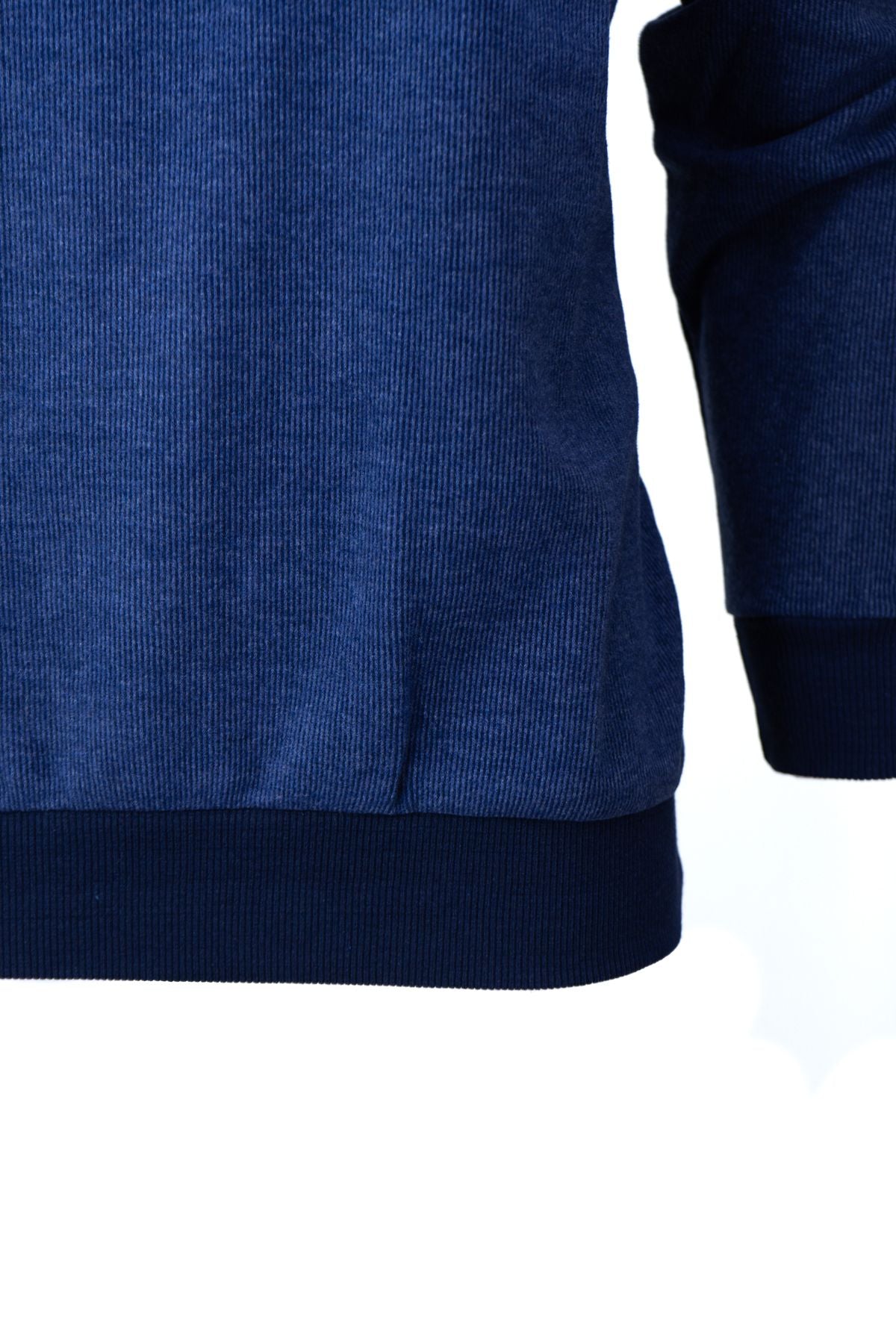 Erkek Kışlık Kazak Pamuklu Örme Düğmeli Polo Yaka Cepli Uzun Kollu Rennes Desenli Rahat