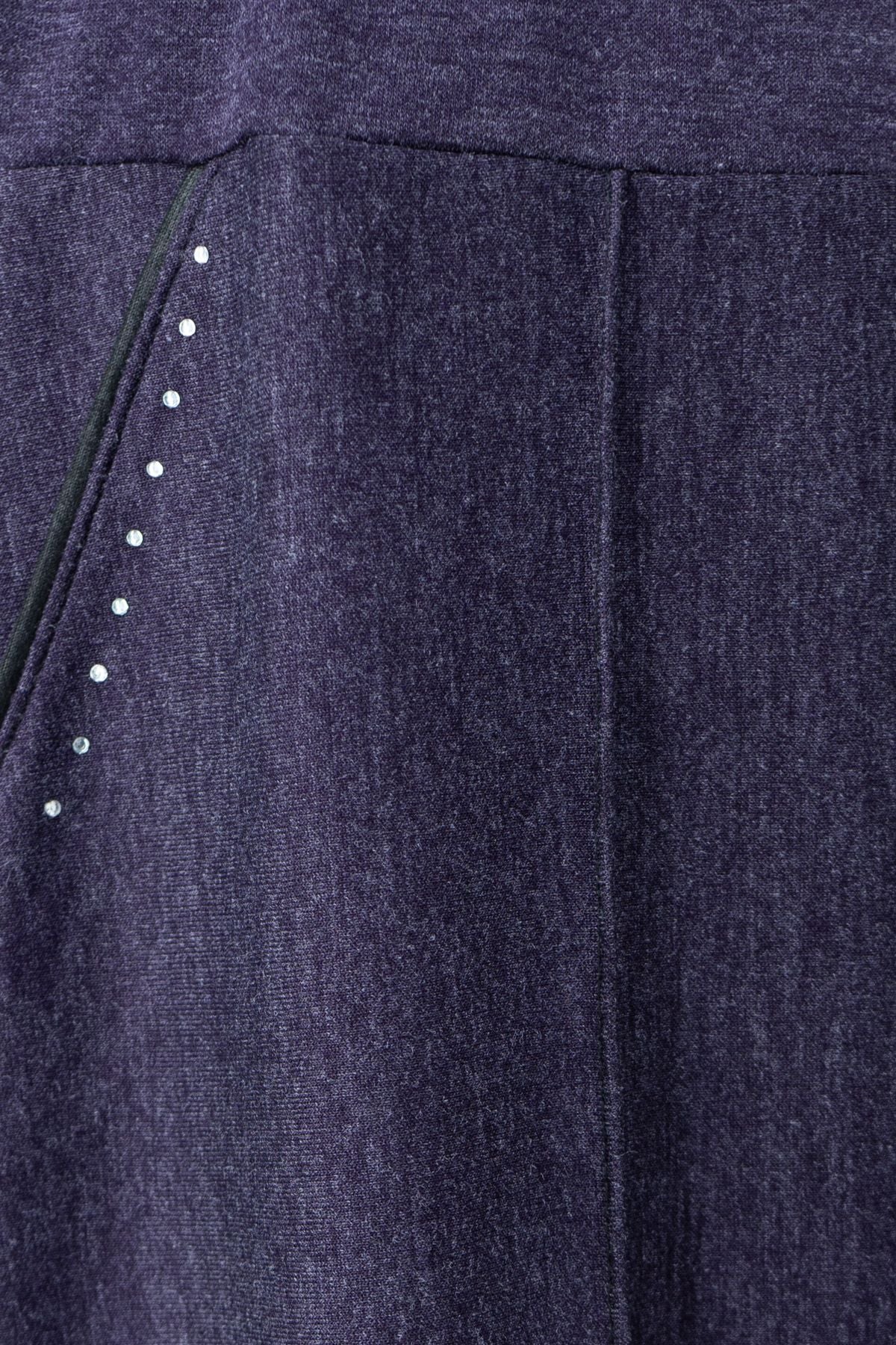 Kadın Kışlık Anne Etek Ecrin Kumaş Doğal Taşlı Düğme Modelli Beli Lastikli Rahat Kesim