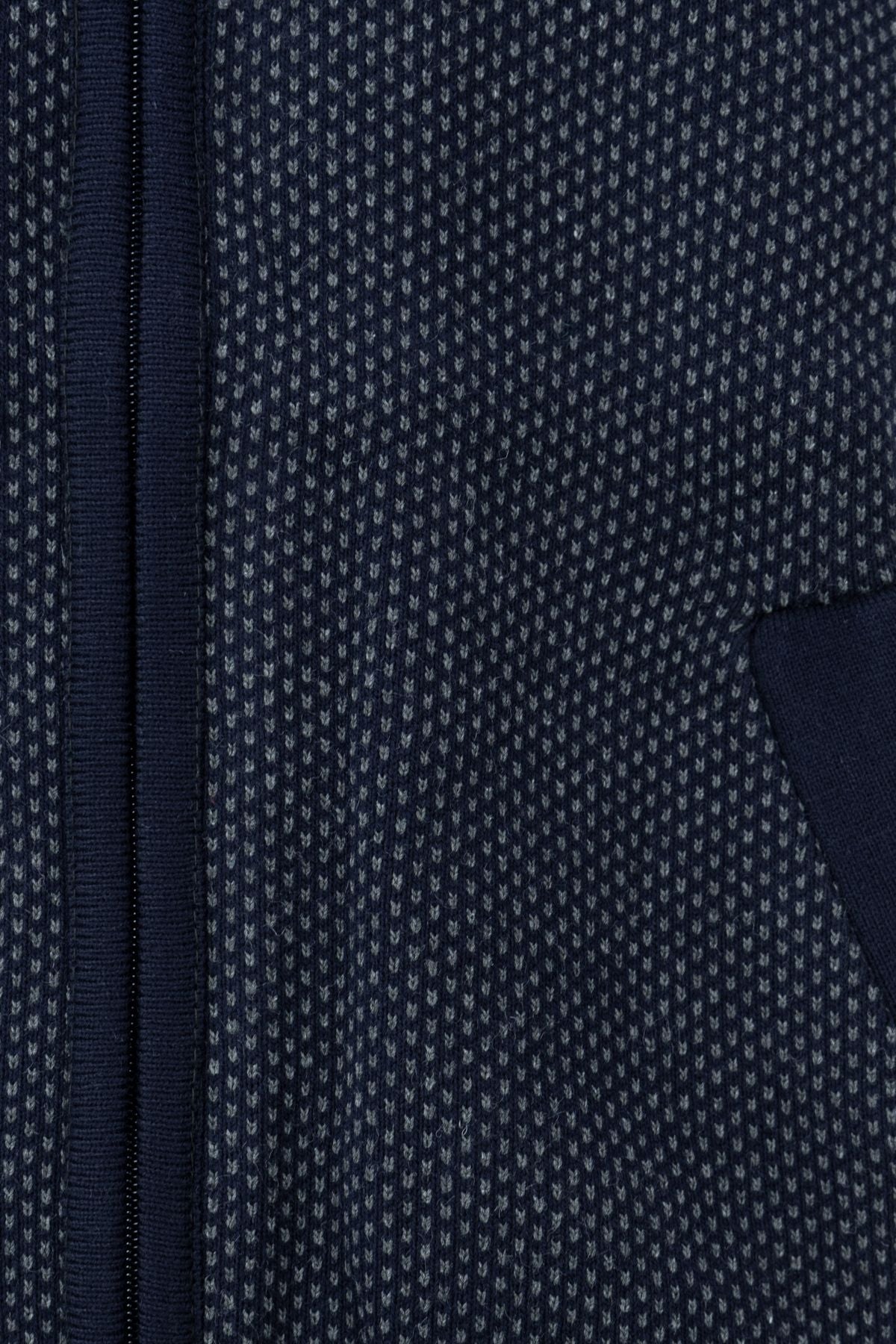 Erkek Kışlık Şık Yünlü Örme Triko Yelek Fermuarlı Cepli Armalı Hakim Yaka Rahat Klasik Model