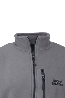 Erkek Kışlık Polar Sweatshirt Hırka Önü Ve Cepleri Fermuarlı Hakim Yaka TamKalıp Antipilling