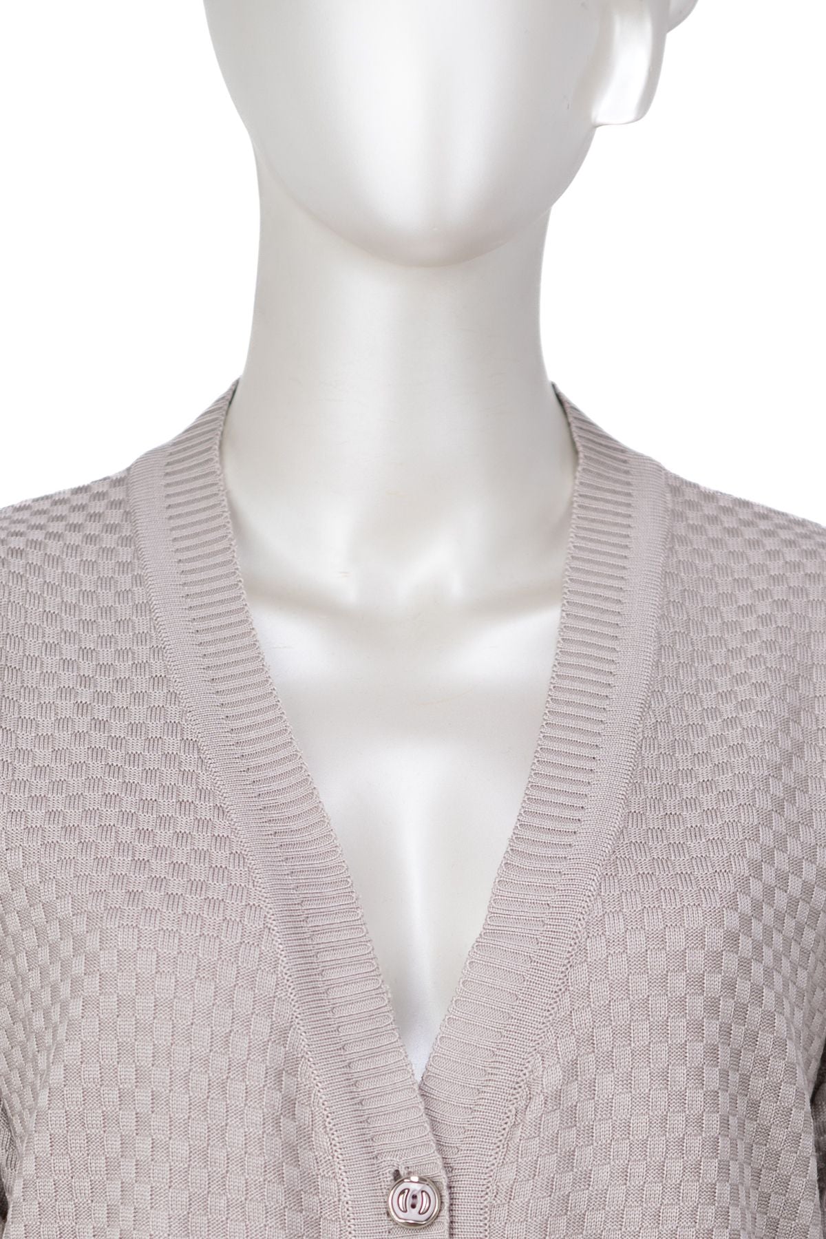 Kadın Mevsimlik Çelik Örme Anne Hırka Çift Cepli Düğmeli Klasik Rahat Kesim Tam Kalıp