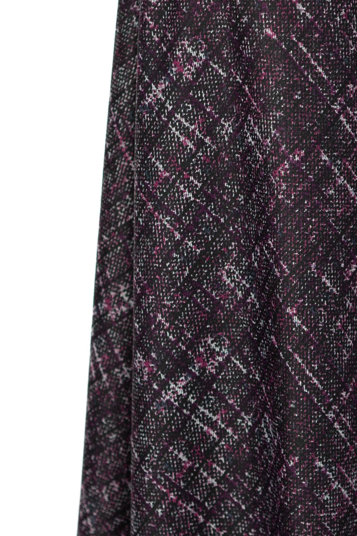 Kadın Kışlık Kumaş Anne Çan Etek Sanat Desenli Beli Lastikli ve Kemerli Tam Kalıp