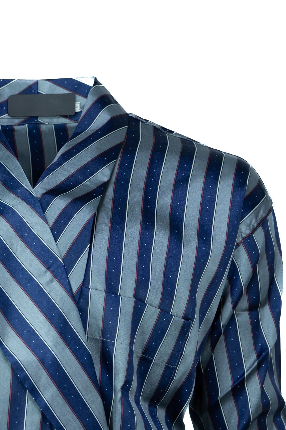 Erkek Klasik Model Röpteşambır Şık Saten Örme Cepli Klasik Rob Beli Kuşaklı Cepli Tam Kalıp