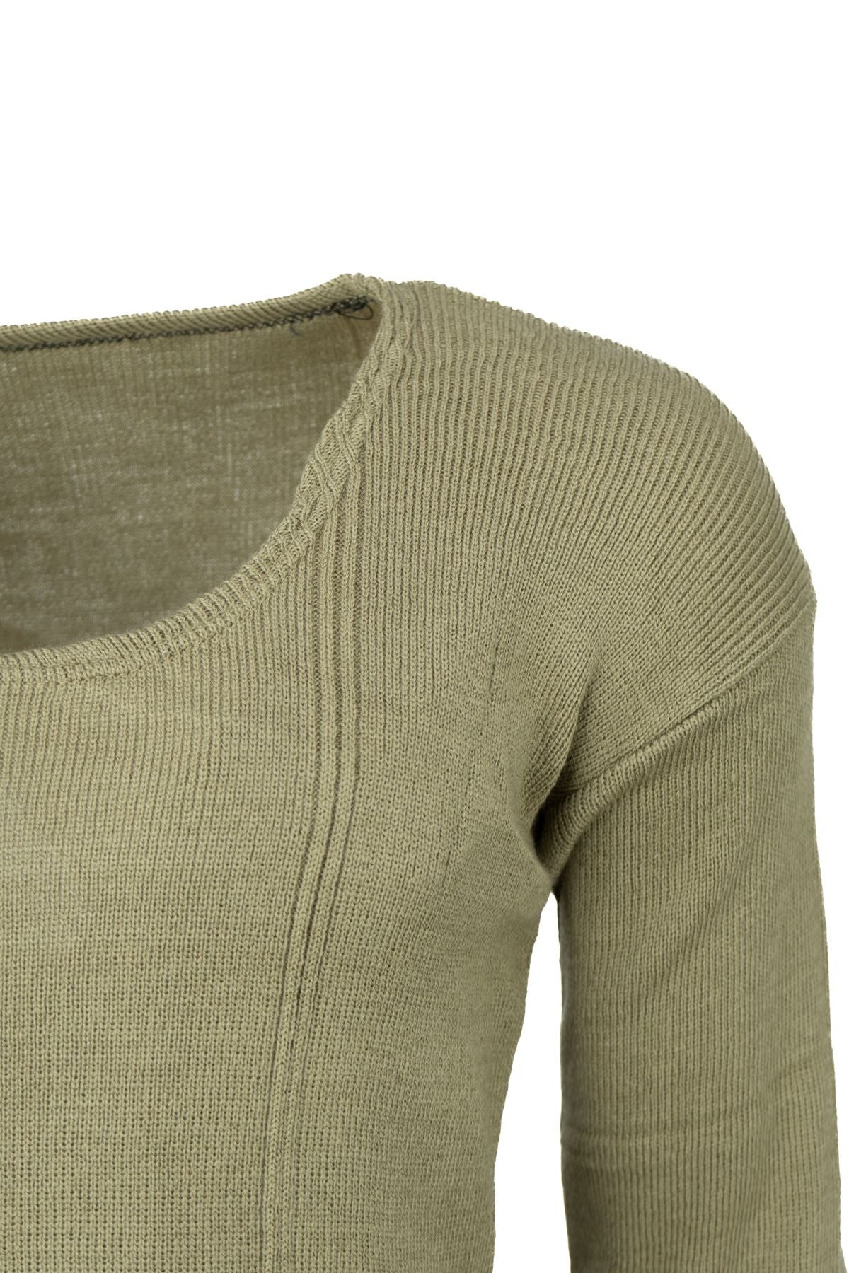 Erkek Kışlık %100 Yün Termal Fanila Uzun Kollu Kalın Klasik Yün Örme Düz Renk Sıcak Tutar