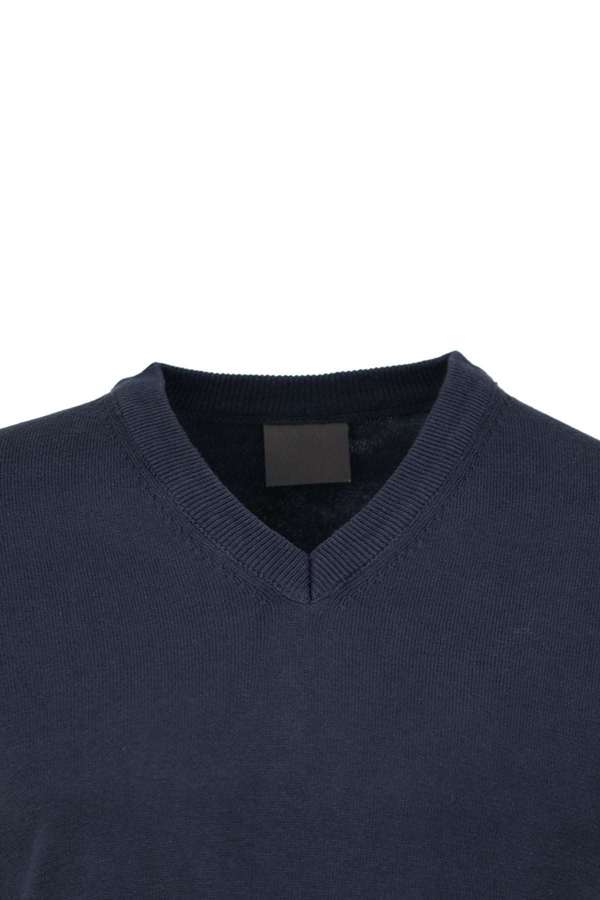 Erkek Kışlık Doğal Pamuklu Triko ince Örme V Yaka Şık Kazak Rahat Tam Kalıp Klasik Model