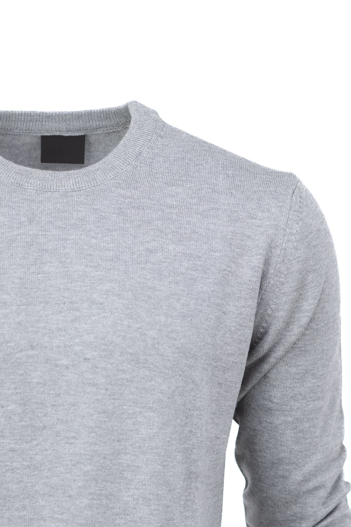 Erkek Kışlık Doğal Pamuklu Triko ince Örme Bisiklet Yaka Şık Kazak Tam Kalıp Klasik Model