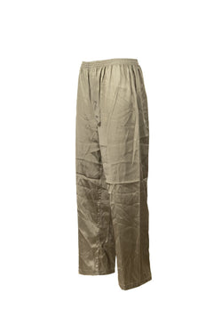 Erkek Saten Kumaş Pijama Pantolon Düz Renk Beli Lastikli Cepsiz Geniş Paça Rahat Kesim