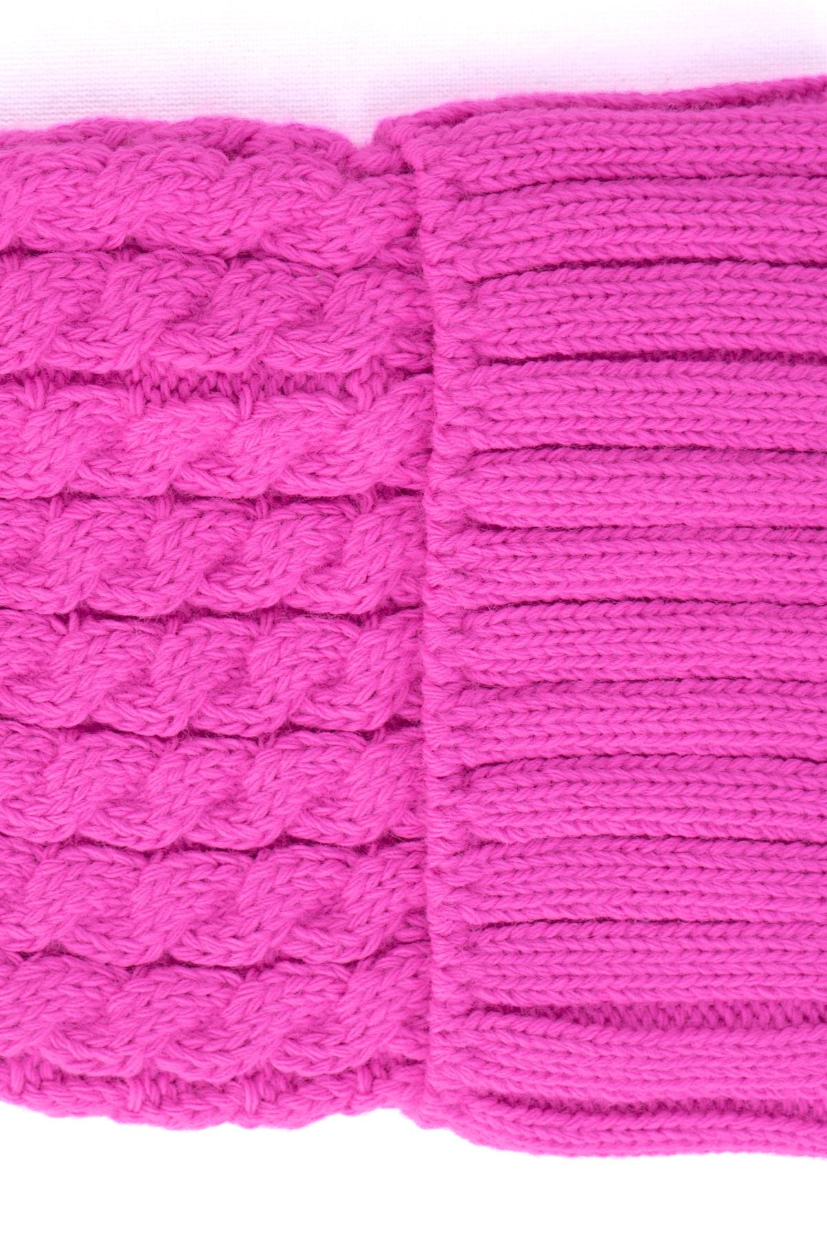 Kadın Kışlık Kalın Ponponlu Bere Pamuklu Katlamalı Şık Tasarım Sıcak Tutar Esnek Rahat