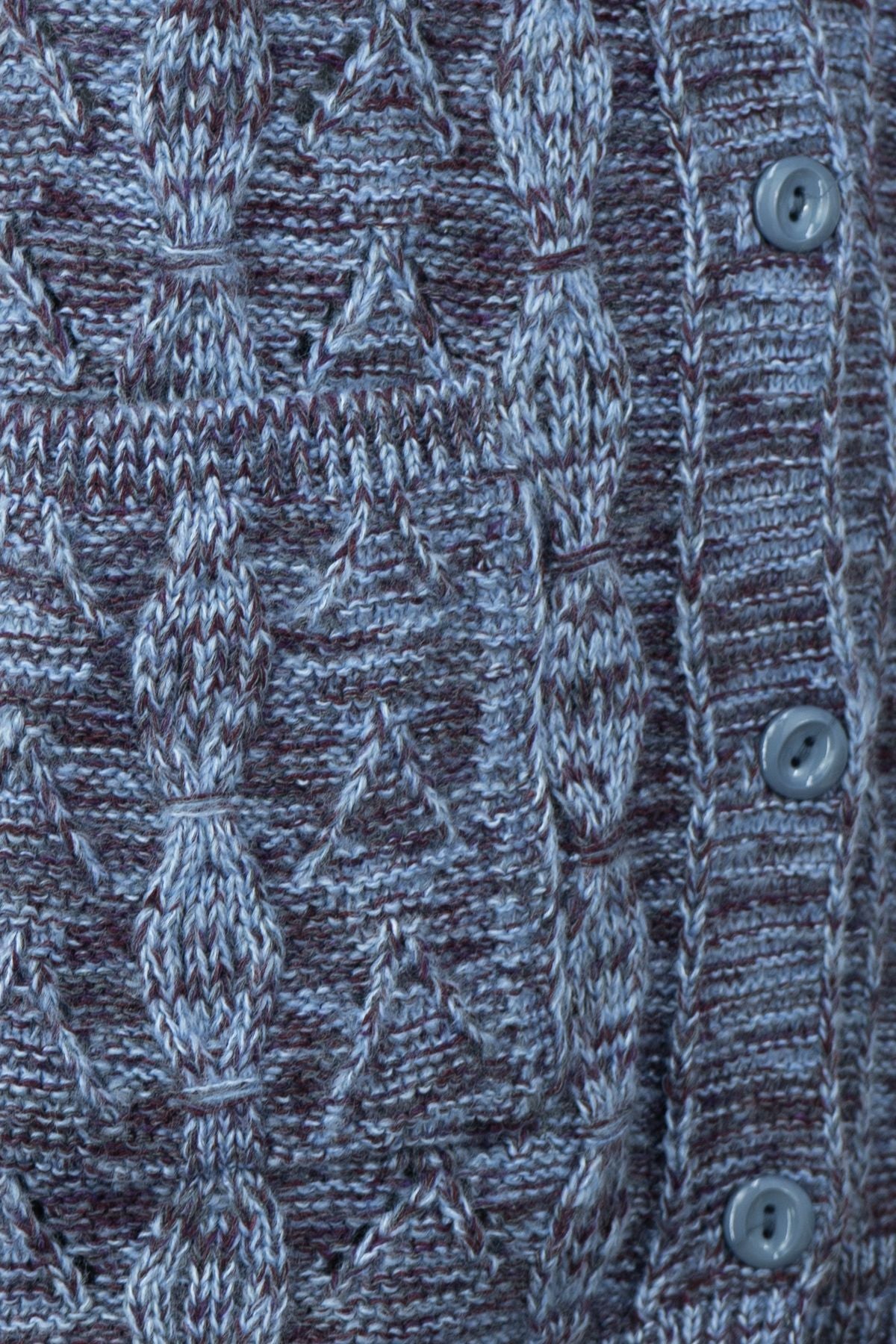 Kadın Kışlık Anne Yelek Pamuklu Triko Yasemin Örgü Model Önden Düğmeli Çift Cepli Rahat